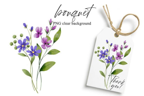 Download Watercolor Flowers Clipart Bouquet, PNG. - Png Collection