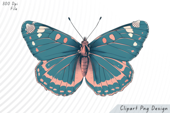 Download Blue &amp; Pink Butterfly PNG Clipart - Png Collection