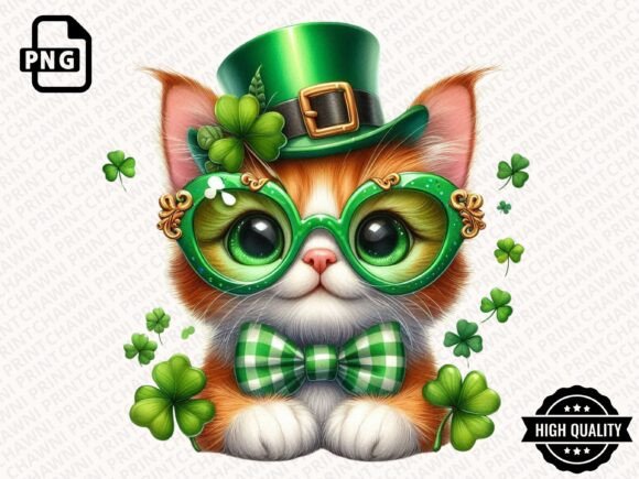 Download Leprechaun Cat St.Patrick's Clipart PNG - Png Collection