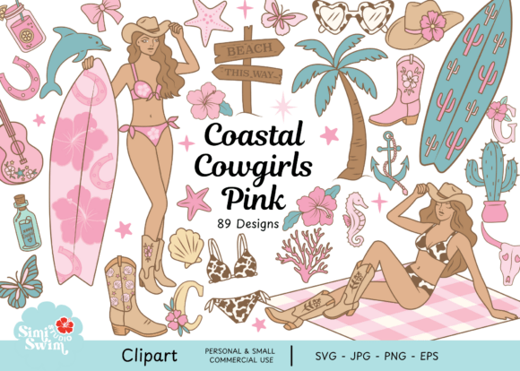 Download Coastal Cowgirl Clipart SVG, PNG, EPS - Png Collection