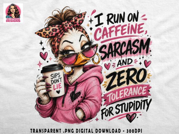 Download Caffeine Sarcasm Duck | Sassy PNG - Png Collection