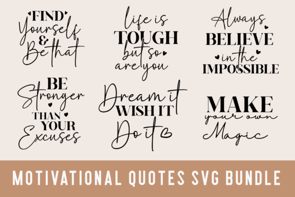Download Motivational Quotes Svg Bundle, Png File - Png Collection
