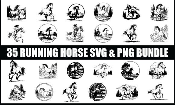 Download Running Horse SVG PNG Bundle, Horse PNG - Png Collection