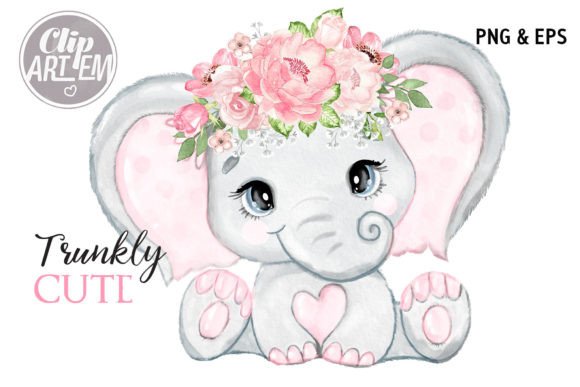 Download Floral Girl Elephant Flowers PNG Vector - Png Collection