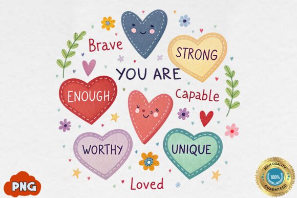 Download Valentine Candy Heart PNG,You Are Enough - Png Collection