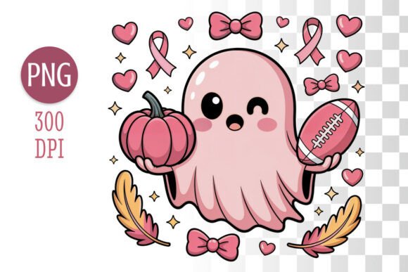 Download Pink Ghost Awareness Clipart PNG - Png Collection