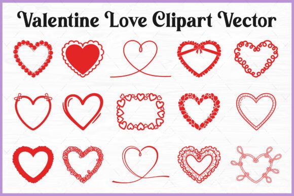 Download Valentine Heart Love PNG Vector Bundle - Png Collection