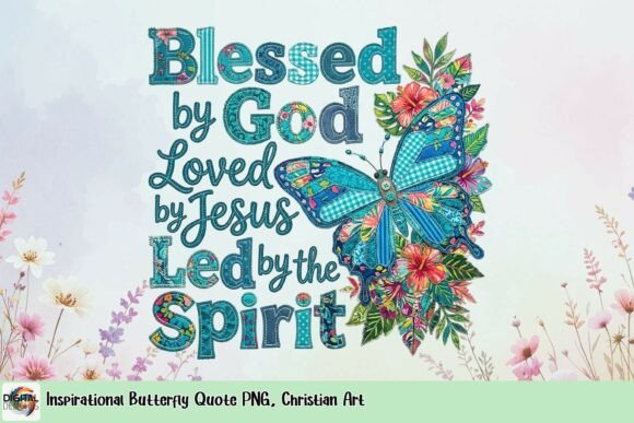 Download Inspirational Butterfly Quote PNG, Christian Art - Png Collection