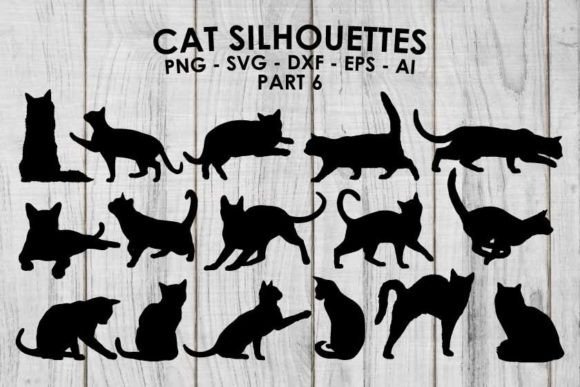 Download Cat Silhouettes SVG - Cats Vector &amp; PNG - Png Collection