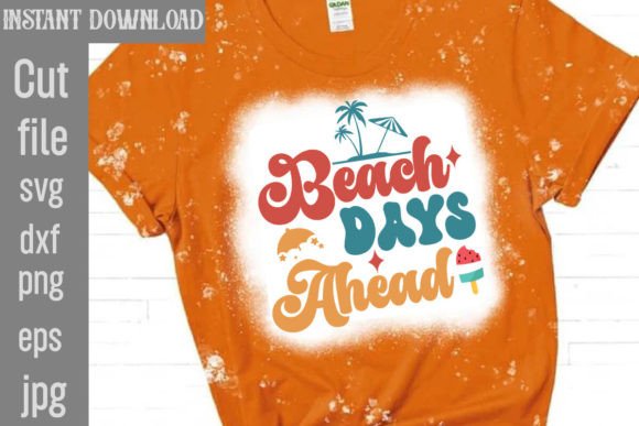 Download Beach Days Ahead Retro SVG - Premium Resources