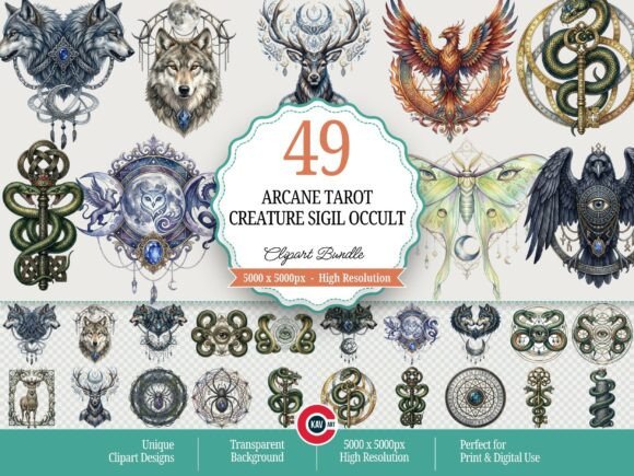 Download Arcane Tarot Creature Sigil Occult PNGs - Png Collection