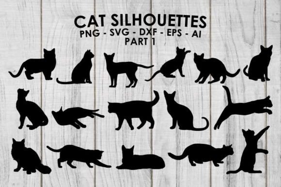 Download Cat Silhouettes SVG - Cats Vector &amp; PNG - Png Collection