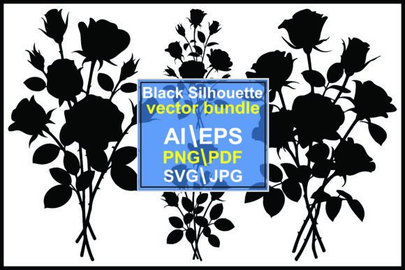 Download Rose Bouquet Silhouette Vector Bundle - Premium Resources