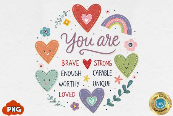 Download Valentine Candy Heart PNG,You Are Enough - Png Collection