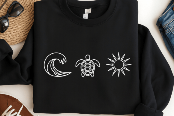 Download Wave Turtle Sun PNG, Summer Shirt - Png Collection