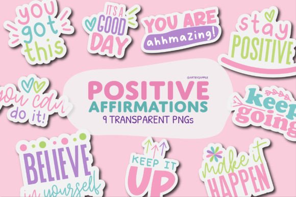 Download Positive Affirmations PNG Clipart Set - Png Collection