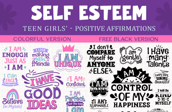Download Teen Girls’ Self-Esteem, 50 SVG, PNG, EP - Png Collection
