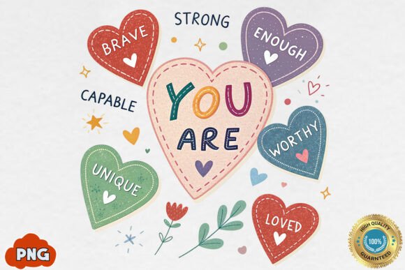 Download Valentine Candy Heart PNG,You Are Enough - Png Collection