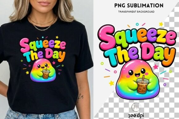 Download Squeeze the Day PNG | Cute Colorful Blob - Png Collection