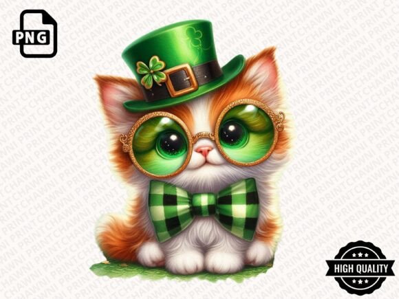 Download Leprechaun Cat St.Patrick's Clipart PNG - Png Collection
