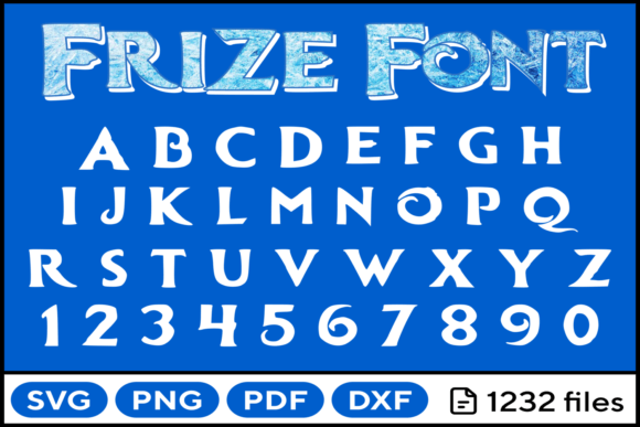 Download Frozen Font Svg Png Pdf Dxf - Png Collection