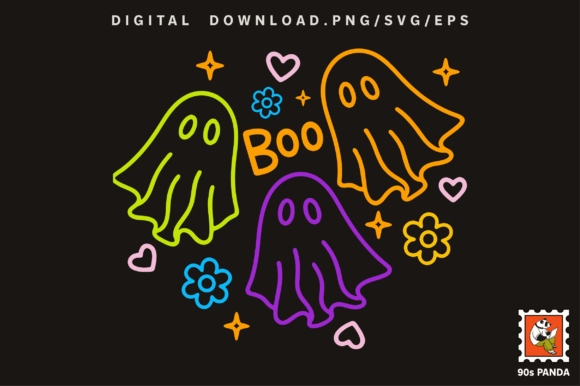 Download Halloween Neon Color Design Art PNG - Png Collection
